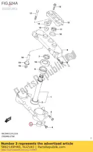 suzuki 5862149H40 guida, reggiseno anteriore - Il fondo