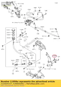 Kawasaki 110564107 staffa, forcellone bkt. - Il fondo