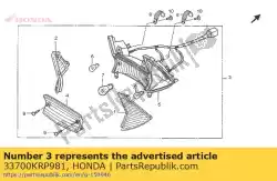 Here you can order the light assy., rr.combinat from Honda, with part number 33700KRP981: