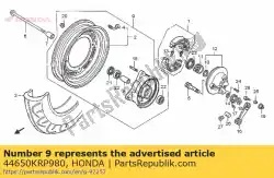 Aqui você pode pedir o subconjunto da roda., fr. Em Honda , com o número da peça 44650KRP980: