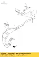 1417102B40, Suzuki, o-ring,exhaust suzuki rm  rm80 80 , New