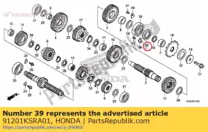 honda 91201KSRA01 joint d'huile, 28x37x7 - La partie au fond