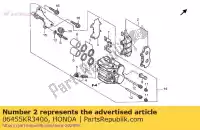 06455KR3406, Honda, set di pad, fr. honda (n) 1993 (p) spain nsr mini hrc japan r (v) portugal vt 50 75 125 1992 1997 1999 2000 2001 2003 2004 2006 2007 2008, Nuovo