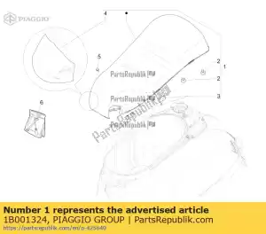 Piaggio Group 1B001324 conjunto de sela - Lado inferior