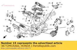 Here you can order the stay a, pgmfi unit from Honda, with part number 38772MCAA60: