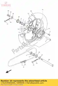 yamaha 17D254485000 pignon, entraîné (48t) - La partie au fond