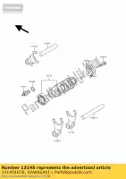 131451076, Kawasaki, tamburo cambio cam bj250-a2 kawasaki estrella 250 1994, Nuovo