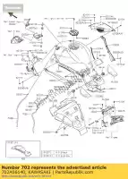 702A06140, Kawasaki, tubo de goma, 6x9x140 zx1000nff kawasaki h2 h2r 1000 2015 2016, Nuevo