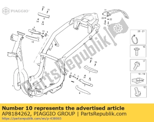 aprilia AP8184262 coperchio poggiapiedi posteriore rh - Il fondo