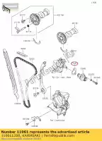 110611288, Kawasaki, 01 pakking kawasaki kx450 kx450x 450 , Nieuw