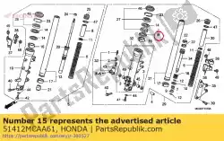 Qui puoi ordinare squillo, backup da Honda , con numero parte 51412MCAA61: