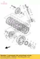 4TX163210000, Yamaha, placa, fricção yamaha fz fzr tdm 750 850 900 1989 1990 1998 1999 2000 2001 2003 2004 2005 2006 2007 2008 2009 2010, Novo