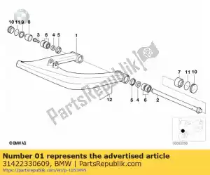 bmw 31422330609 rama - Prawa strona