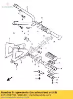 4351704700, Suzuki, boss, fr repose-pieds suzuki rg gamma uc  1 bu rg125cuc rg125abuaubu 125 , Nouveau