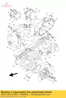 4WV154510000, Yamaha, uszczelka, pokrywa skrzyni korbowej 1 yamaha yfm 600 2000 2001, Nowy