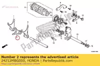 24212MBG000, Honda, horquilla, cambio de marchas central honda vfr  a f rvf r fi vf magna c crossrunner x 50th super vfr750f vf750c rvf750r vfr800fi vfr800 vfr800a vfr800x vfr800f 800 750 , Nuevo