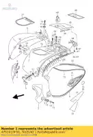 4751010F01, Suzuki, afdekraam r suzuki c vl 1500 1998 1999 2000 2001 2002 2003 2004 2005 2006 2007 2008 2009, Nieuw