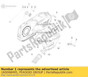 Piaggio Group 1A0068495 getriebedeckel - Bottom side