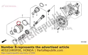 Honda 40321HR0F00 boot, yoke joint - Bottom side