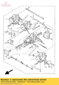 Yamaha 4DG149002000 carburateur - Onderkant