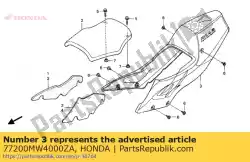 Ici, vous pouvez commander le partie arrière 77200-mw4-010za auprès de Honda , avec le numéro de pièce 77200MW4000ZA: