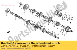 Aqui você pode pedir o engrenagem, c-3 em Honda , com o número da peça 23461ML4610: