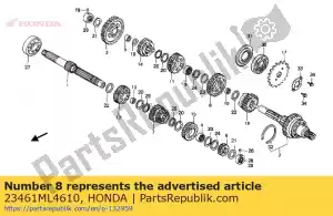 Honda 23461ML4610 gear,c-3 - Bottom side