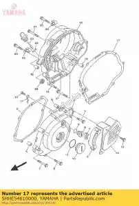 yamaha 5HHE54610000 pakking, carter - Onderkant