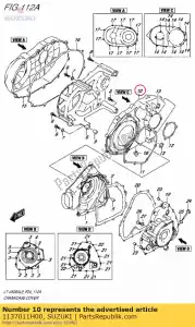 Suzuki 1137011H00 housse, ceinture en v - La partie au fond