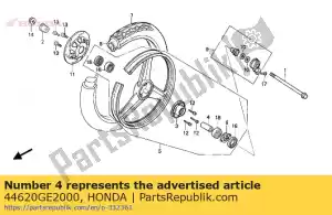 honda 44620GE2000 colarinho, fr. distância da roda - Lado inferior