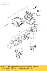 Qui puoi ordinare riflettore posteriore da Suzuki , con numero parte 3597038A00: