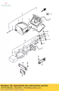 Suzuki 3597038A00 riflettore posteriore - Il fondo