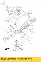 4KB241100000, Yamaha, tanque de combustível comp. yamaha yfm 350 2000 2001, Novo