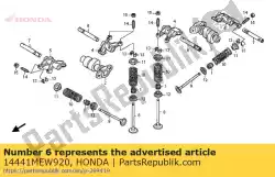 Aqui você pode pedir o eixo, braço oscilante para dentro em Honda , com o número da peça 14441MEW920: