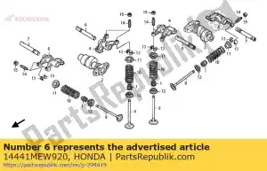 Honda 14441MEW920 eixo, braço oscilante para dentro - Lado inferior