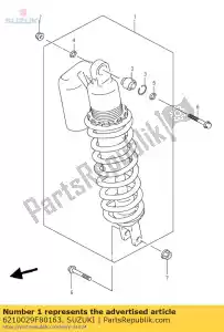 suzuki 6210029F80163 conjunto absorvedor, r - Lado inferior