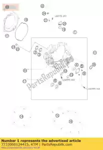 ktm 7733000124415 os?ona sprz?g?a kpl. - Dół