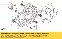 84150MCA000ZA, Honda, aperto, r. passageiro * nh1 * (nh1 preto) honda  gl 1800 2001 2002 2003 2004 2005 2006 2007 2008 2009 2010 2012 2013 2017, Novo