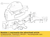 GU89000496, Piaggio Group, brandstoftank rood moto-guzzi v 1100 2002 2003, Nieuw