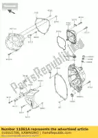 110610788, Kawasaki, joint, embrayage zr800ads kawasaki z 800 2013 2014 2015 2016, Nouveau