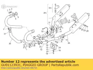 Piaggio Group GU01123931 câmara de expansão - Lado inferior