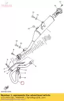 1C61461100, Yamaha, Tuyau d'échappement 1 yamaha ttr230 230 , Nouveau