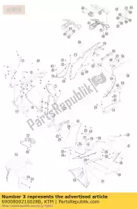 ktm 6900800210028B fr. eerlijk. deel r / s we.gl.rc8 - Onderkant
