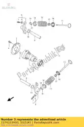 tandwiel, nokkenas van Suzuki, met onderdeel nummer 1274103H00, bestel je hier online: