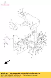 Aqui você pode pedir o quadro, mala de viagem em Yamaha , com o número da peça 5JC284750100: