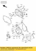 140311342, Kawasaki, couvercle-générateur klx110-a1 kawasaki klx 110 2002 2003 2005 2006 2007 2008, Nouveau