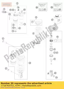 ktm 17187K0701 monoshock rc8 2011 - Bottom side