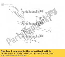 Aprilia AP8202394, Rh rearview mirror, OEM: Aprilia AP8202394