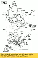 140015192, Kawasaki, cárter kawasaki gpz ninja r gpz600 gpz600r 600 , Nuevo