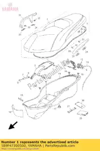 yamaha 1B9F47300500 assy duplo - Lado inferior